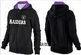 Womens Oakland Raiders Team Logo 2015 Full Zip Hoodie-24,baseball caps,new era cap wholesale,wholesale hats