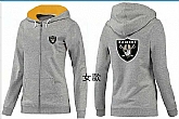 Womens Oakland Raiders Team Logo 2015 Full Zip Hoodie-27,baseball caps,new era cap wholesale,wholesale hats