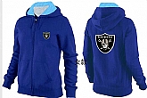 Womens Oakland Raiders Team Logo 2015 Full Zip Hoodie-30,baseball caps,new era cap wholesale,wholesale hats