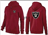 Womens Oakland Raiders Team Logo 2015 Full Zip Hoodie-31,baseball caps,new era cap wholesale,wholesale hats