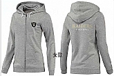 Womens Oakland Raiders Team Logo 2015 Full Zip Hoodie-44,baseball caps,new era cap wholesale,wholesale hats