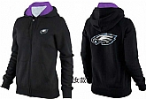 Womens Philadelphia Eagles Team Logo 2015 Full Zip Hoodie-27,baseball caps,new era cap wholesale,wholesale hats