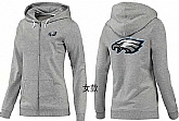 Womens Philadelphia Eagles Team Logo 2015 Full Zip Hoodie-37,baseball caps,new era cap wholesale,wholesale hats