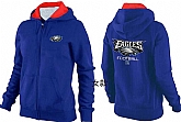 Womens Philadelphia Eagles Team Logo 2015 Full Zip Hoodie-57,baseball caps,new era cap wholesale,wholesale hats