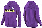 Womens Pittsburgh Steelers Team Logo 2015 Full Zip Hoodie-13,baseball caps,new era cap wholesale,wholesale hats