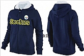 Womens Pittsburgh Steelers Team Logo 2015 Full Zip Hoodie-17,baseball caps,new era cap wholesale,wholesale hats