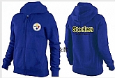 Womens Pittsburgh Steelers Team Logo 2015 Full Zip Hoodie-34,baseball caps,new era cap wholesale,wholesale hats