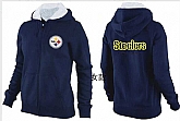 Womens Pittsburgh Steelers Team Logo 2015 Full Zip Hoodie-36,baseball caps,new era cap wholesale,wholesale hats