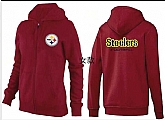 Womens Pittsburgh Steelers Team Logo 2015 Full Zip Hoodie-37,baseball caps,new era cap wholesale,wholesale hats