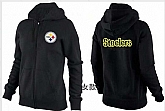 Womens Pittsburgh Steelers Team Logo 2015 Full Zip Hoodie-40,baseball caps,new era cap wholesale,wholesale hats