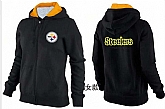 Womens Pittsburgh Steelers Team Logo 2015 Full Zip Hoodie-42,baseball caps,new era cap wholesale,wholesale hats
