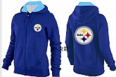 Womens Pittsburgh Steelers Team Logo 2015 Full Zip Hoodie-45,baseball caps,new era cap wholesale,wholesale hats