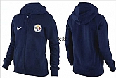 Womens Pittsburgh Steelers Team Logo 2015 Full Zip Hoodie-73,baseball caps,new era cap wholesale,wholesale hats