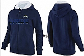 Womens San Diego Chargers Team Logo 2015 Full Zip Hoodie-16,baseball caps,new era cap wholesale,wholesale hats