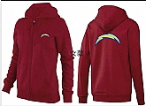 Womens San Diego Chargers Team Logo 2015 Full Zip Hoodie-31,baseball caps,new era cap wholesale,wholesale hats