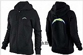 Womens San Diego Chargers Team Logo 2015 Full Zip Hoodie-33,baseball caps,new era cap wholesale,wholesale hats