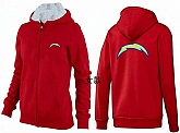 Womens San Diego Chargers Team Logo 2015 Full Zip Hoodie-42,baseball caps,new era cap wholesale,wholesale hats