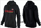 Womens San Francisco 49ers Team Logo 2015 Full Zip Hoodie-12,baseball caps,new era cap wholesale,wholesale hats