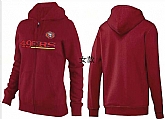 Womens San Francisco 49ers Team Logo 2015 Full Zip Hoodie-14,baseball caps,new era cap wholesale,wholesale hats