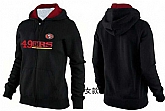 Womens San Francisco 49ers Team Logo 2015 Full Zip Hoodie-21,baseball caps,new era cap wholesale,wholesale hats