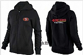 Womens San Francisco 49ers Team Logo 2015 Full Zip Hoodie-40,baseball caps,new era cap wholesale,wholesale hats