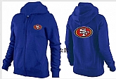 Womens San Francisco 49ers Team Logo 2015 Full Zip Hoodie-49,baseball caps,new era cap wholesale,wholesale hats