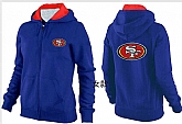 Womens San Francisco 49ers Team Logo 2015 Full Zip Hoodie-58,baseball caps,new era cap wholesale,wholesale hats