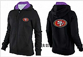 Womens San Francisco 49ers Team Logo 2015 Full Zip Hoodie-59,baseball caps,new era cap wholesale,wholesale hats