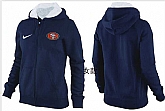 Womens San Francisco 49ers Team Logo 2015 Full Zip Hoodie-61,baseball caps,new era cap wholesale,wholesale hats