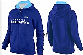 Womens Seattle Seahawks Team Logo 2015 Full Zip Hoodie-15,baseball caps,new era cap wholesale,wholesale hats