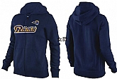 Womens St. Louis Rams Team Logo 2015 Full Zip Hoodie-11,baseball caps,new era cap wholesale,wholesale hats