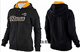 Womens St. Louis Rams Team Logo 2015 Full Zip Hoodie-26,baseball caps,new era cap wholesale,wholesale hats