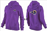 Womens St. Louis Rams Team Logo 2015 Full Zip Hoodie-32,baseball caps,new era cap wholesale,wholesale hats