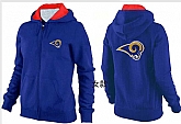 Womens St. Louis Rams Team Logo 2015 Full Zip Hoodie-36,baseball caps,new era cap wholesale,wholesale hats