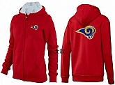 Womens St. Louis Rams Team Logo 2015 Full Zip Hoodie-42,baseball caps,new era cap wholesale,wholesale hats