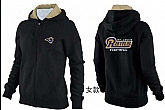 Womens St. Louis Rams Team Logo 2015 Full Zip Hoodie-55,baseball caps,new era cap wholesale,wholesale hats