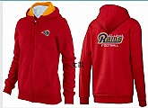 Womens St. Louis Rams Team Logo 2015 Full Zip Hoodie-58,baseball caps,new era cap wholesale,wholesale hats