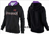 Womens Tampa Bay Buccaneers Team Logo 2015 Full Zip Hoodie-24,baseball caps,new era cap wholesale,wholesale hats