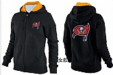 Womens Tampa Bay Buccaneers Team Logo 2015 Full Zip Hoodie-58,baseball caps,new era cap wholesale,wholesale hats