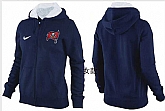 Womens Tampa Bay Buccaneers Team Logo 2015 Full Zip Hoodie-66,baseball caps,new era cap wholesale,wholesale hats