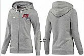 Womens Tampa Bay Buccaneers Team Logo 2015 Full Zip Hoodie-67,baseball caps,new era cap wholesale,wholesale hats