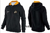 Womens Washington Redskins Team Logo 2015 Full Zip Hoodie-35,baseball caps,new era cap wholesale,wholesale hats