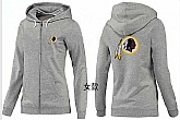 Womens Washington Redskins Team Logo 2015 Full Zip Hoodie-60,baseball caps,new era cap wholesale,wholesale hats