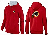 Womens Washington Redskins Team Logo 2015 Full Zip Hoodie-74,baseball caps,new era cap wholesale,wholesale hats