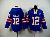 Buffalo Bills #12 Jim Kelly Blue 2015 New Stitched Hoodie,baseball caps,new era cap wholesale,wholesale hats