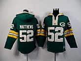 Green Bay Packers #52 Clay Matthews Green 2015 New Stitched Hoodie,baseball caps,new era cap wholesale,wholesale hats