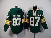 Green Bay Packers #87 Jordy Nelson Green 2015 New Stitched Hoodie,baseball caps,new era cap wholesale,wholesale hats