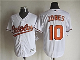 Majestic Baltimore Orioles #10 Adam Jones White MLB Stitched Jerseys,baseball caps,new era cap wholesale,wholesale hats