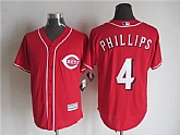 Majestic Cincinnati Reds #4 Brandon Phillips Red MLB Stitched Jerseys,baseball caps,new era cap wholesale,wholesale hats
