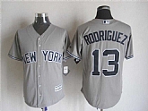 Majestic New York Yankees #13 Alex Rodriguez Gray MLB Stitched Jerseys,baseball caps,new era cap wholesale,wholesale hats